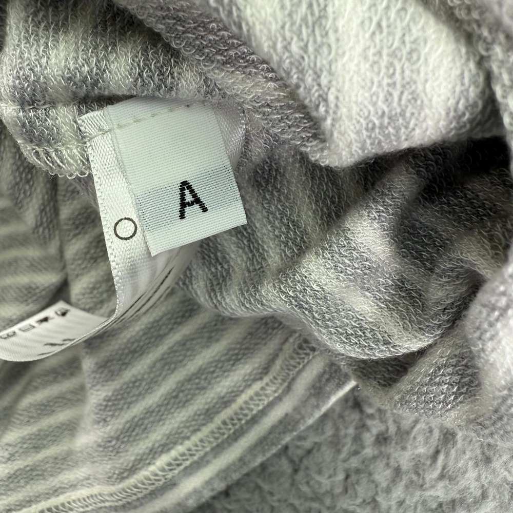Eileen Fisher Shirt Womens Extra Large Gray White Striped Pullover USA Made - Picture 6 of 11